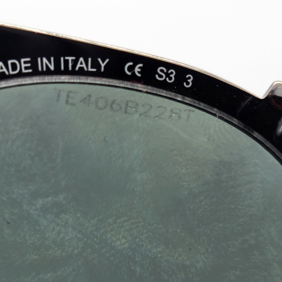 Dior Blacktie 238C 49mm Round Clip-On Sunglasses in Light Gold - Picture 9 of 9